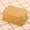 DOITOOL Rattan Baskets for Storage Small Wicker Basket Tea Cake Rattan Box Natural Plate view 3