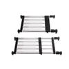 BAOYOUNI Adjustable Shelving Expandable Closet Shelves Tension Rod Clothes Hanger Storage Rack DIY Cabinet Wardrobe Kitchen Bathroom Divider Separator Organizer, Black, 2 Pack view 1