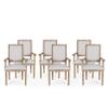 Christopher Knight Home Maria DINING CHAIR SETS, Light Grey + Natural view 1