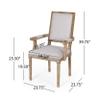Christopher Knight Home Maria DINING CHAIR SETS, Light Grey + Natural view 3