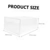 Cabilock 1pc Transparent Clamshell Shoe Storage Box Thick Organizer for Entryway Stackable Household Shoes Container Oversized Design for Easy Access and Use view 3