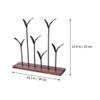 Cabilock 1pc Creative Key Holder Rack Stylish Desktop Jewelry Storage Organizer for Home Decor for Accessories and Crafts Unique Shaped Design Antique Finish view 3