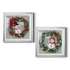 Renditions Gallery Christmas, Canvas Wall Art, Holiday Dcor, Christmas Carol, White Christmas, Chestnuts, Nutcracker, Rudolph, Nativity Mr. Snowman - Silver Framed 34X34 view 1