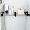 BAOYOUNI Adjustable Shelving Expandable Closet Shelves Tension Rod Clothes Hanger Storage Rack DIY Cabinet Wardrobe Kitchen Bathroom Divider Separator Organizer, Black, 2 Pack view 4