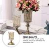 1pc European Style Crystal Glass Flower Vase for Home Decor Delicate Small Desktop Arrangement Container for Living Room Office and Restaurant Centerpieces view 3