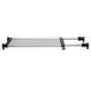 BAOYOUNI Expandable Shelf Closet Tension Rod Adjustable Shelving Unit Storage Rack Organizer Hanger Space Saving Divider for Wardrobe, Cupboard, Kitchen, Bathroom Use, Black view 1