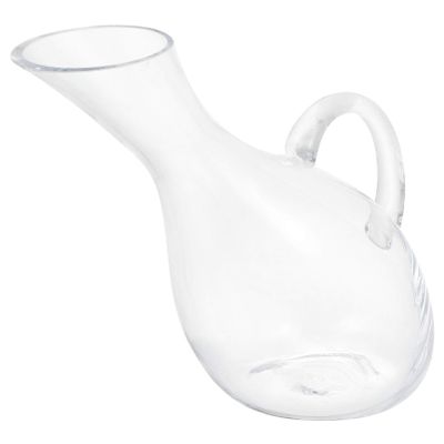 1pc Creative Transparent Glass Decanter Sturdy Wine Container with Handle Elegant Design for Home Bar Restaurant Wine Flavor Easy to Clean