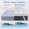 QUEEN ROSE Mattress Topper King, Extra Thick Mattress Pad Cover for Back Pain, Cooling Pillow Top Mattress Bed Topper, Soft Comfort for Firm Mattress, Overfilled Down Alternative, King Size, White view 3