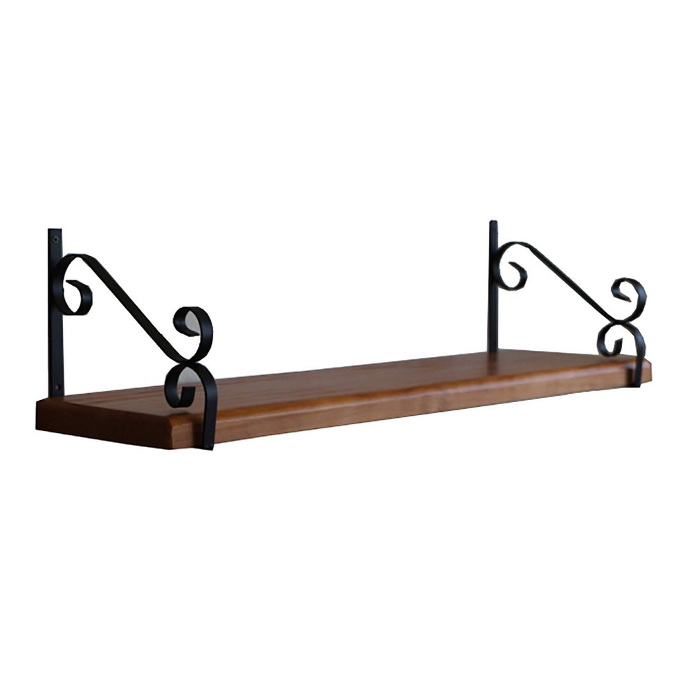 Floating Shelves Wood Wall Mounted Shelf, Rustic Shelves with Large Storage L40 X W20 cm, Home Decor Wall Shelf,Load Capacity 15kg,for Bathroom, Bedroom, Living Room