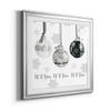 Renditions Gallery Christmas, Canvas Wall Art, Holiday Dcor, Christmas Carol, White Christmas, Chestnuts, Nutcracker, Rudolph, Nativity Let it Snow Ornaments - Silver Framed 34X34 view 2