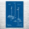 Dustpan & Handle Poster Print, Housekeeper Gift, Dustpan Blueprint, Broom Closet Art, School Janitor, Custodian Gifts Blueprint (13 inch x 19 inch) view 1
