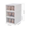 Cabilock 3pcs Transparent Plastic Shoe Storage Box Drawer Design for Easy Access Stackable Organizer for Women Shoes Moisture Space-saving Storage Grey view 4