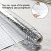 4PCS Kitchen Oil Proof Backsplash Wallpaper Peel and Stick Aluminum Foil Contact Paper Self Adhesive Water Proof Heat Resistant Wall Sticker for Countertop Cabinet Drawer Liner Shelf Liner(472 Inch) view 3