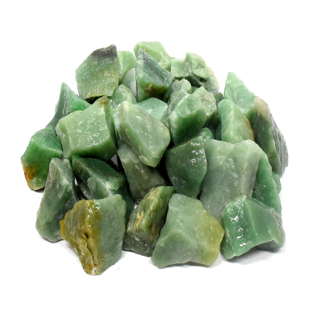 Green Prasiolite Quartz Rough Natural Sparkling Gemstone Crystal Mineral Raw Specimens for Cabbing - Brazil (30PCS)