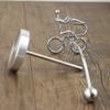 Small Iron Spinning Cyclists Newton s Cradle 2021 The Latest Newton Pendulum Decompression Desk Decoration Creative Gifts Toys-Spinning Bicycle view 3