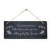 Stukk Heaven Seems Little Closer When You Sitting Hanging Ocean Beach Sea Sign, Natural Engraved Slate Stone Plaque, 30x12cm (Large) view 3