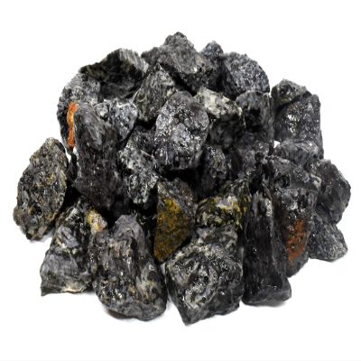 Indigo Gabbro/Blizzard Stone Rough Specimens Natural Mystic Merlinite Gemstone Crystal Mineral Raw for Cabbing- Madagascar (20PCS)