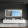 24X60 Rectangle Aluminum Mirror with Framed LED with Features view 1