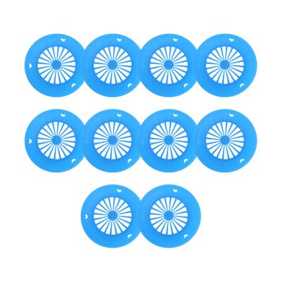 DOITOOL 10pcs Reusable Bbq Plate Holder Trays Plastic Dinnerware for Outdoor Picnics Parties and Barbecues Deep Grooves Prevent Slippage for Family Gatherings and Camping