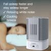 Lasko SlumberBreeze 2-in-1 Small Table Fan and White Noise Machine for Better Sleep in the Bedroom and Focus in the Home Office, SB101, White view 3