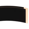 OVALCREST - Oval Wooden Beveled Wall Mirror for Home Decor, Bathroom, Vanity, Bedroom, Living Room, Hallway - Rubbed Black - 24.6x30.6 Outside Dimensions - Singapore Style view 2