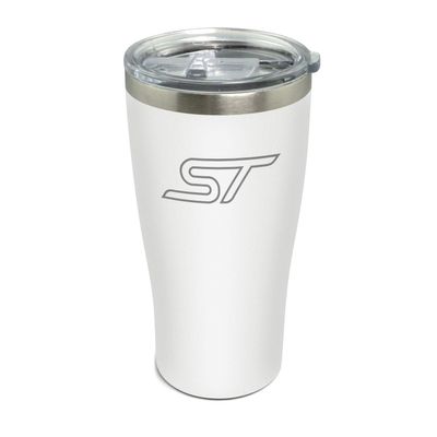 iPick Image Made for Ford Focus ST Laser Etched Logo White Stainless Steel Travel Tumbler Mug