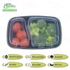[100 Pack] 2 Compartment Microwavable Meal Prep Containers with Lids 36 oz, Reusable Bento Box, Food Storage Containers | BPA Free | Stackable | Lunch Boxes, Microwave/Dishwasher/Freezer Safe view 2