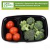 [100 Pack] 2 Compartment Microwavable Meal Prep Containers with Lids 36 oz, Reusable Bento Box, Food Storage Containers | BPA Free | Stackable | Lunch Boxes, Microwave/Dishwasher/Freezer Safe view 3