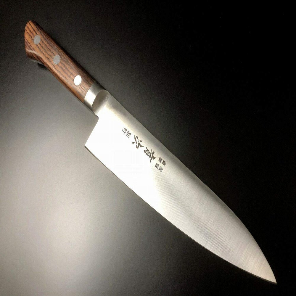 Japanese Knife Aritsugu Chef Deba Filet Carbon Steel 180 mm 7.08" Rosewood Personalize Name