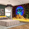 Aidatain Pyramid Tapestry Egyptian Eye of Horus Wall Hanging Bohemian Gold Mandala Ancient Mythology Flannel Large Size 80" 60" Tapestries for Bedroom Livingroom Dorm Room GTLMAT169 view 3