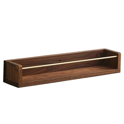 Wddwymll Wall Mounted Floating Shelf, Natural Solid Wood Rustic Decor Wall Shelf,Easy to Install Display Shelves,15kg Weight Capability,for Bedroom Living Room Home Furniture Office Decor(40/60cm)