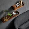 Wddwymll Wall Mounted Floating Shelf, Natural Solid Wood Rustic Decor Wall Shelf,Easy to Install Display Shelves,15kg Weight Capability,for Bedroom Living Room Home Furniture Office Decor(40/60cm) view 3