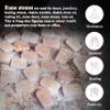 Rose Quartz Rune Stones Set - Polished Stone Elder Futhark Witchcraft Supplies Gemstone Runes Viking Spiritual Stones Norse Pagan Engraved Crystals Divination Tools for Healing Brick Shape (25 Pcs) view 2