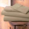 1000-Thread-Count 100% Egyptian Cotton Bed Sheet, 4-Pc Full XL Toupe Solid Sheet Set Single Ply Long Staple Cotton Yarns, Sateen Weave, Fits Mattress Upto 21" Deep Pocket view 2