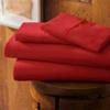 1000-Thread-Count 100% Egyptian Cotton Bed Sheet, 4-Pc Full XL Red Solid Sheet Set Single Ply Long Staple Cotton Yarns, Sateen Weave, Fits Mattress Upto 21" Deep Pocket view 2