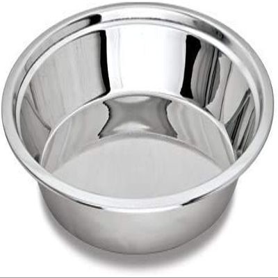 14 Inches Parat Dough Maker Stainless Steel Parant Kitchen untensil Dough Mixer Dough Kneader Silver Colour Pie Pan