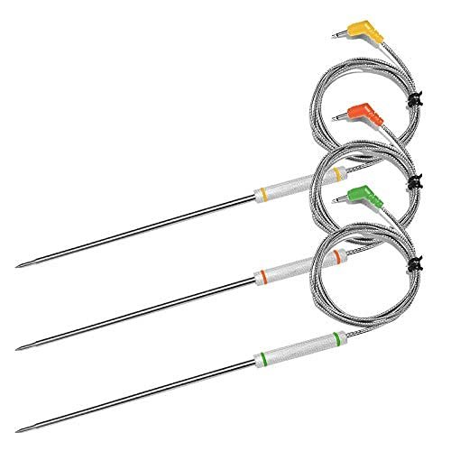 3-Pack Probe Replacement for Thermopro TP20 TP25 TP27 TP930 TP829 TP910 TP826, Thermopro Replacement Probe Meat Probe for TP20 TP25 TP27 TP16 TP08 TP17 TP07 TP17H TP28