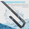 Paper Towel Holder Under Cabinet Mount Self Adhesive Matte Black Set of 2, 13 inch Rugged Aluminum Alloy, Suitable for Kitchen, Bathroom, Courtyard view 3
