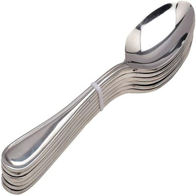 Bestdeal Premium Stainless Steel Tea Spoon Cutlery Set in Silver Mirror Finish 6 Pcs Set
