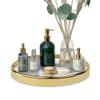 Decor Trends Round Marble Decorative Tray, Multi-Functional Storage Organizer for Vanity, Coffee Table, Jewelry, Perfumes and Home Decor, Luxury Accent Tray view 1