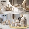 Decor Trends Round Marble Decorative Tray, Multi-Functional Storage Organizer for Vanity, Coffee Table, Jewelry, Perfumes and Home Decor, Luxury Accent Tray view 4