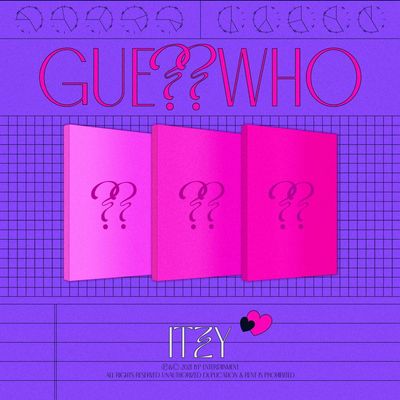 ITZY - GUESS WHO Album+Pre-Order Benefit+Folded Poster+Extra Photocards Set (DAY+NIGHT+DAY&NIGHT ver. SET)