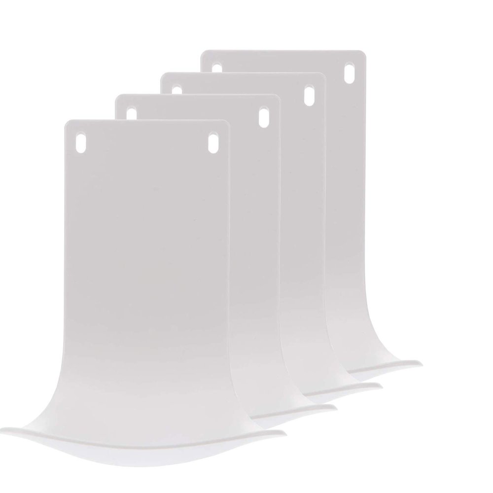 4PCS Drip Tray for Wall Mounted Dispenser, Prevent Dripping and Spraying, Dispenser Stand, Detergent Cup Holder (White)