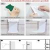 4PCS Drip Tray for Wall Mounted Dispenser, Prevent Dripping and Spraying, Dispenser Stand, Detergent Cup Holder (White) view 4