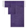 American Soft Linen 100% Carde Cotton 6 Piece Towel Set, 590 GSM Heavy Weight Soft Absorbent Turkish Towels for Bathroom, Rich Purple view 4