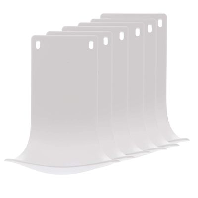 6PCS Drip Tray for Wall-Mounted Soap Dispensers, Prevent Dripping and Spraying, Dispenser Stand, Bracket, Water Tray, Detergent Cup Holder (White)