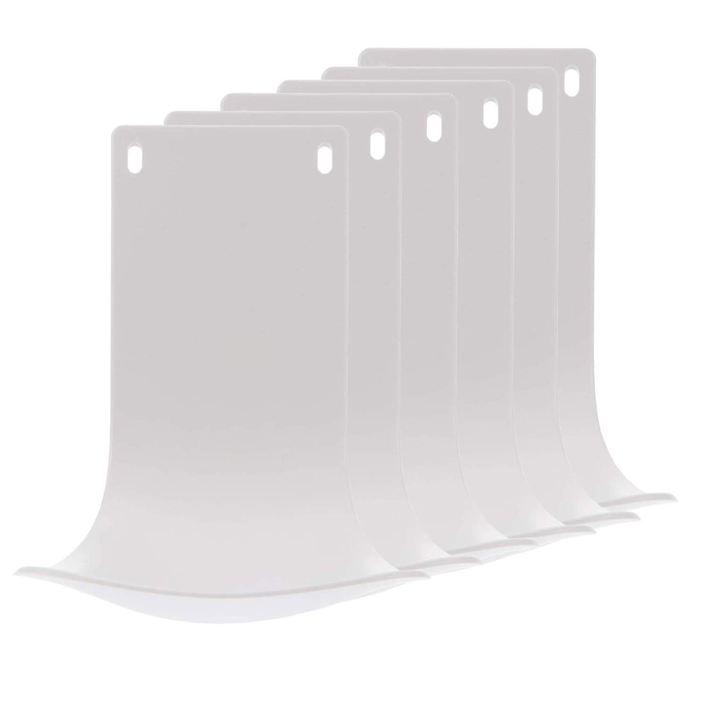 6PCS Drip Tray for Wall-Mounted Soap Dispensers, Prevent Dripping and Spraying, Dispenser Stand, Bracket, Water Tray, Detergent Cup Holder (White)