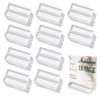 Mutualsign Acrylic Name Card Holder 10 PCS Acrylic Place Card Holder, Clear Acrylic Sign Holder Table Number Holder with Blocks for Sign /Name /Menu /Numbers view 1