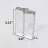 Mutualsign Acrylic Name Card Holder 10 PCS Acrylic Place Card Holder, Clear Acrylic Sign Holder Table Number Holder with Blocks for Sign /Name /Menu /Numbers view 3