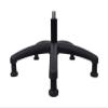 Chair Master Round Vinyl Chair/Stool-Black-for Garage, Counters, Shop, Kitchen, Computer Desks, Drafting Tables. Easy to Clean! (Glides, Medium Table 19"-27") view 3